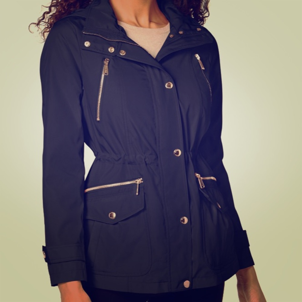 New Michael Kors navy jacket . size: large woman